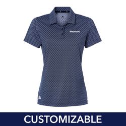 Image of Women's Adidas Printed Stretch Polo