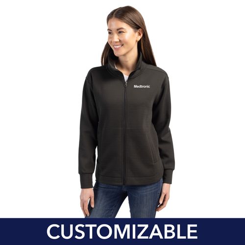 Women's Cutter & Buck Soft Knit Full-Zip image thumbnail