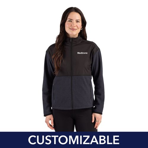 Women's Cutter & Buck Hybrid Full-Zip Jacket image thumbnail