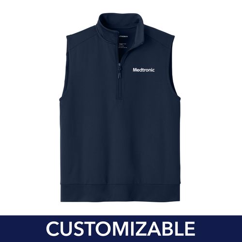 Men's Double Knit 1/4-Zip Vest image thumbnail