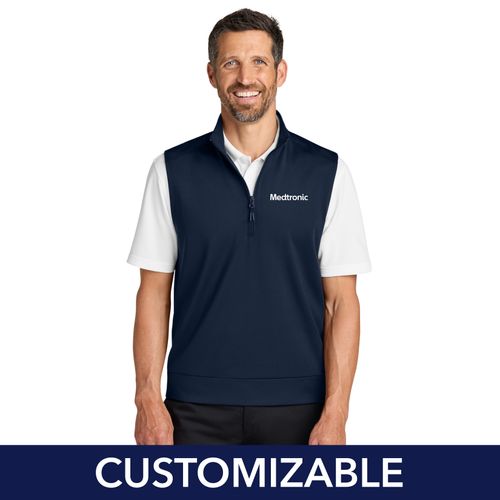 Men's Double Knit 1/4-Zip Vest image thumbnail