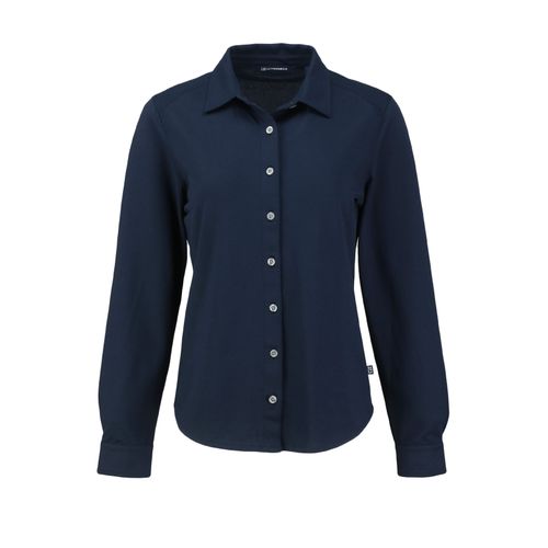 Women's Cutter & Buck Tri-Blend Button Down Shirt image thumbnail