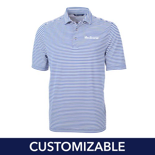 Men's Cutter & Buck Striped Polo image thumbnail