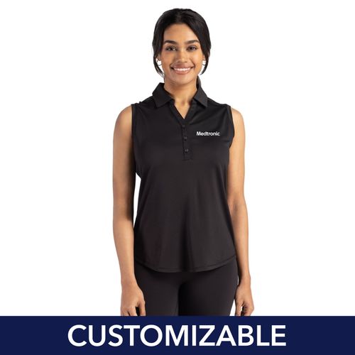 Women's Cutter & Buck Sleeveless Polo image thumbnail