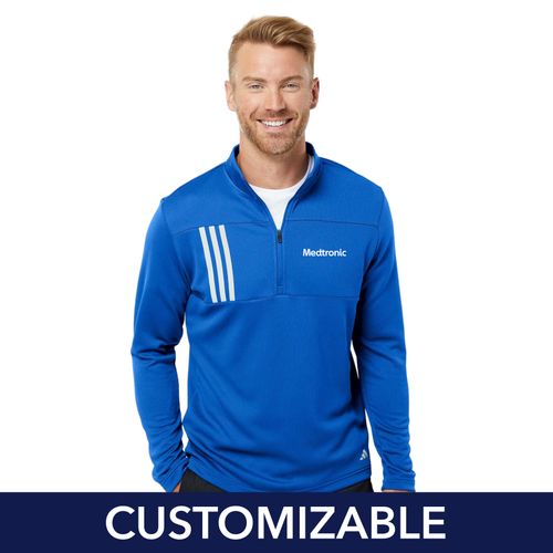 Men's Adidas Double Knit 1/4-Zip image thumbnail