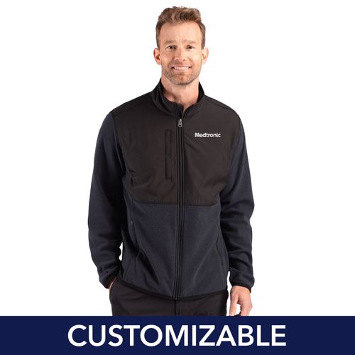 Men's Cutter & Buck Hybrid Full-Zip Jacket image thumbnail