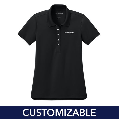 Women's Mini-Grid Texture Polo image thumbnail