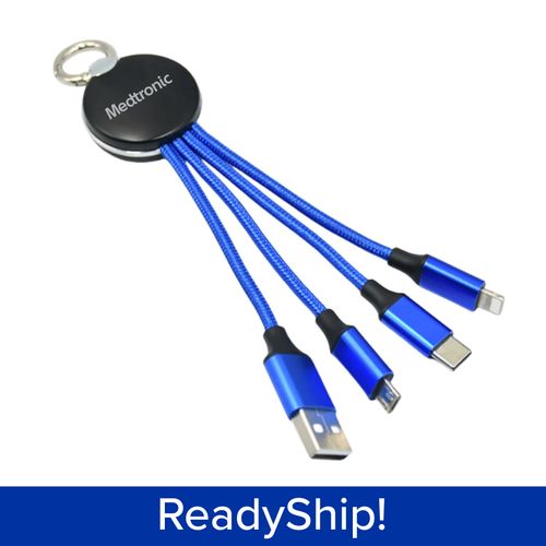 Pack of 5 Light Up Multi Charging Carabiner image thumbnail