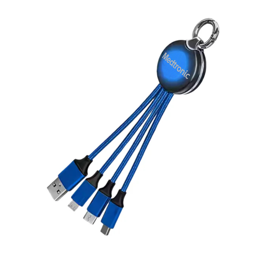 Pack of 5 Light Up Multi Charging Carabiner image thumbnail