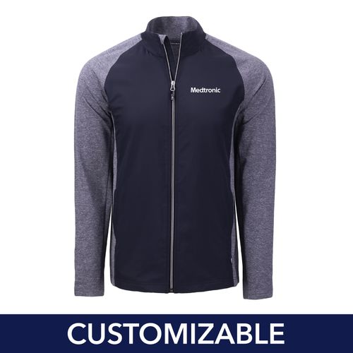 Men's Tall Cutter & Buck Stretch Hybrid Full-Zip image thumbnail