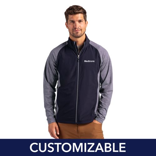 Men's Tall Cutter & Buck Stretch Hybrid Full-Zip image thumbnail