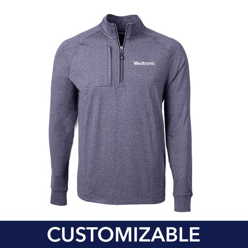Men's Tall Cutter & Buck Heathered 1/4-Zip image thumbnail