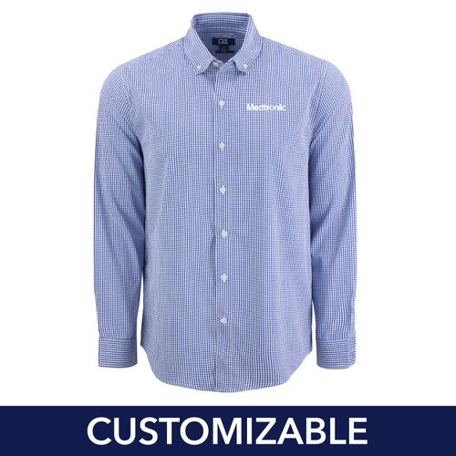 Men's Tall Cutter & Buck Gingham Button Down Shirt image thumbnail