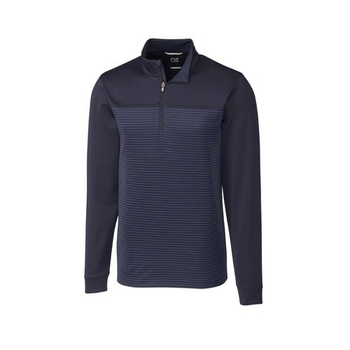 Men's Cutter & Buck Stretch Stripe 1/4-Zip image thumbnail