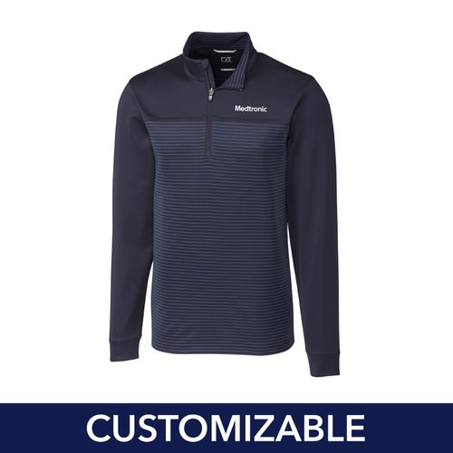 Men's Cutter & Buck Stretch Stripe 1/4-Zip image thumbnail