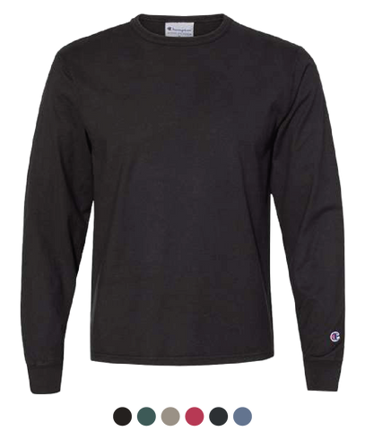 Image of Champion Garment-Dyed Long Sleeve T-Shirt