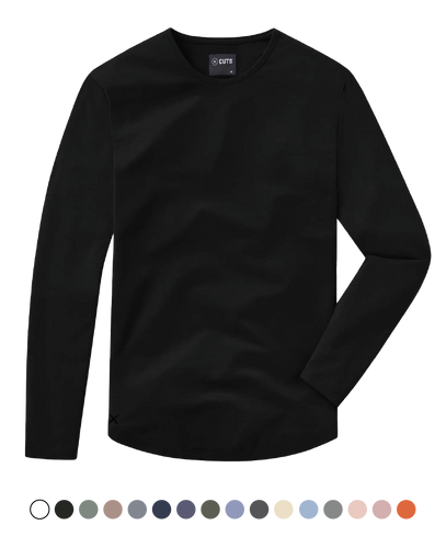 Image of Cuts Long Sleeve Curve-Hem Signature Fit