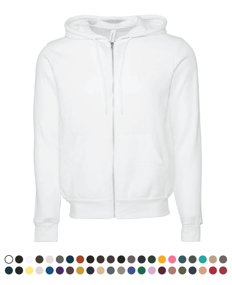 Bella & Canvas Sponge Fleece Full-zip Hoodie primary image