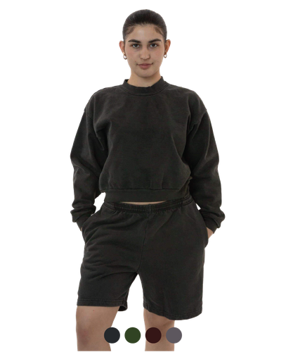 Image of LA Apparel Fleece Mid Short