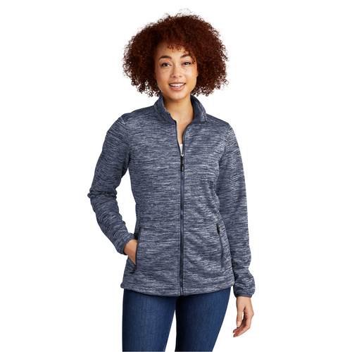 Sport-Tek Ladies' PosiCharge Electric Heather Soft-Shell Jacket image thumbnail
