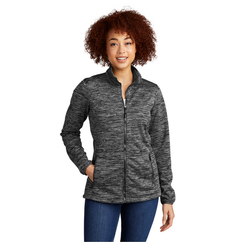 Sport-Tek Ladies' PosiCharge Electric Heather Soft-Shell Jacket image thumbnail