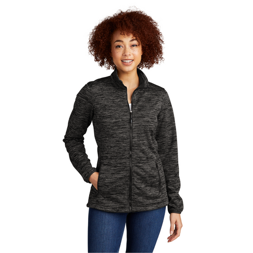 Sport-Tek Ladies' PosiCharge Electric Heather Soft-Shell Jacket image thumbnail