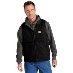 Image of Carhartt Sherpa-Lined Mock Neck Vest