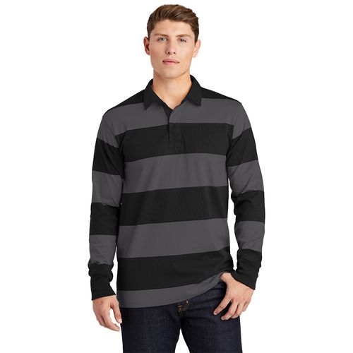 Sport-Tek Classic Long Sleeve Rugby Polo image thumbnail