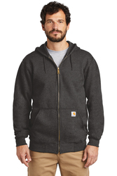 Image of Midweight Hooded Zip-Front Sweatshirt