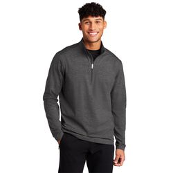 Image of Sport-Tek Sport-Wick Stretch Reflective Heather 1/2-Zip Pullover