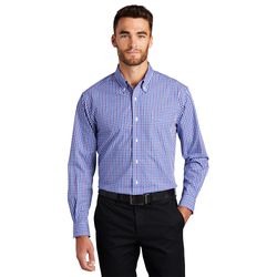 Image of Port Authority Long-Sleeve Gingham Easy-Care Shirt