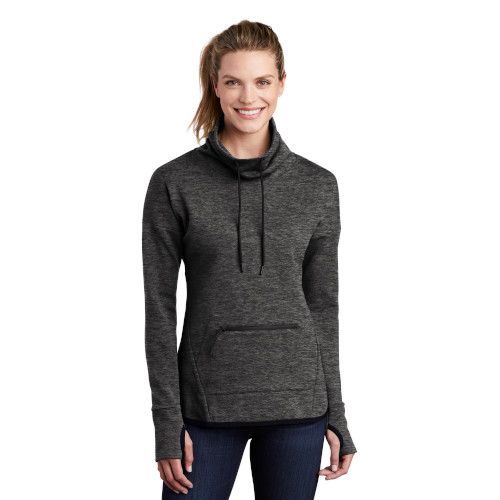 Sport-Tek Ladies Triumph Cowl Neck Pullover image thumbnail