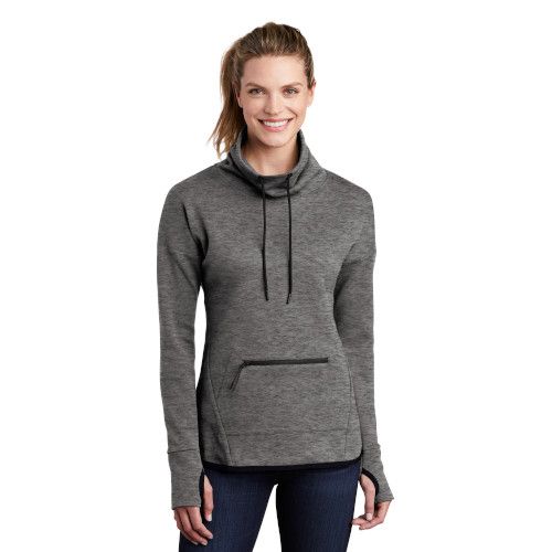 Sport-Tek Ladies Triumph Cowl Neck Pullover image thumbnail