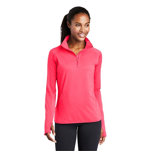 Sport-Tek Ladies Sport-Wick Stretch 1/2-Zip Pullover image thumbnail