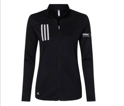 Image of Adidas Women's 3-Stripes Double Knit Full-Zip