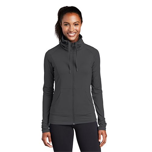 Sport-Tek Ladies Sport-Wick Stretch Full-Zip Jacket image thumbnail