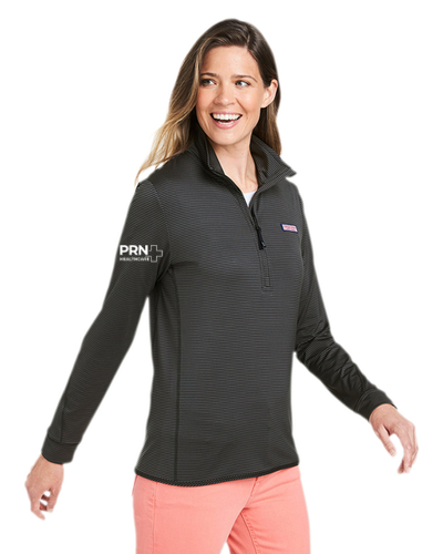 Vineyard Vines Ladies' Microstripe Sankaty Half-Zip Pullover image thumbnail