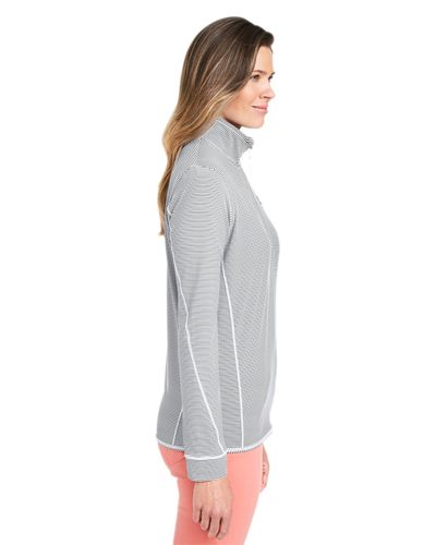 Vineyard Vines Ladies' Microstripe Sankaty Half-Zip Pullover image thumbnail