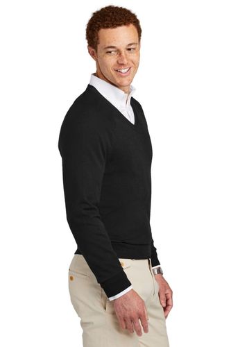 Brooks Brothers Cotton Stretch V-Neck Sweater BB18400 image thumbnail