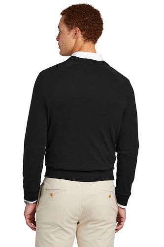 Brooks Brothers Cotton Stretch V-Neck Sweater BB18400 image thumbnail