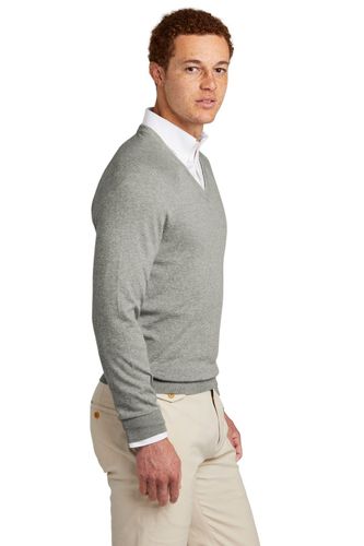 Brooks Brothers Cotton Stretch V-Neck Sweater BB18400 image thumbnail