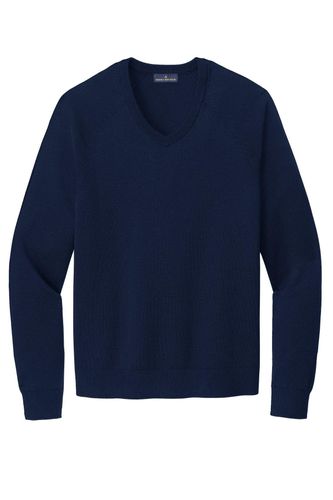 Brooks Brothers Cotton Stretch V-Neck Sweater BB18400 image thumbnail