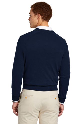 Brooks Brothers Cotton Stretch V-Neck Sweater BB18400 image thumbnail