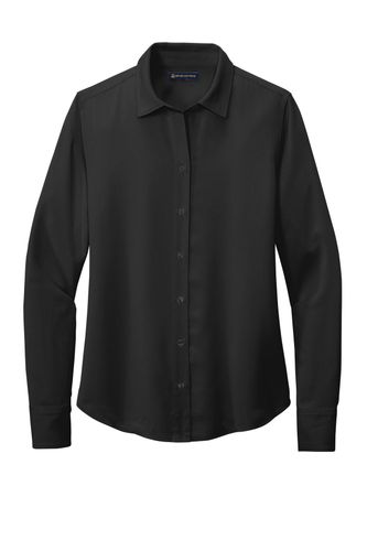 Brooks Brothers Women's Full-Button Satin Blouse BB18007 image thumbnail