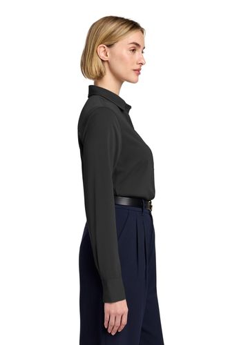 Brooks Brothers Women's Full-Button Satin Blouse BB18007 image thumbnail