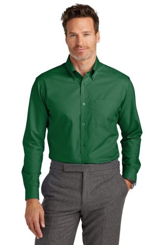 Brooks Brothers Wrinkle-Free Stretch Nailhead Shirt BB18002 image thumbnail