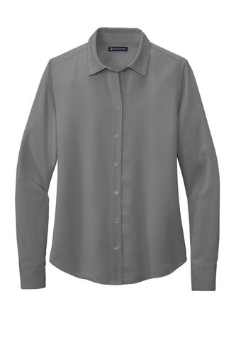 Brooks Brothers Women's Full-Button Satin Blouse BB18007 image thumbnail