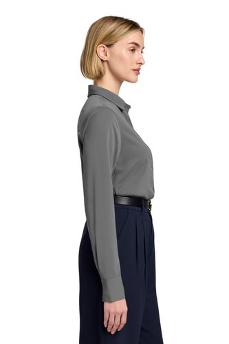 Brooks Brothers Women's Full-Button Satin Blouse BB18007 image thumbnail