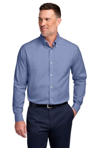 Brooks Brothers Wrinkle-Free Stretch Pinpoint Shirt BB18000 image thumbnail