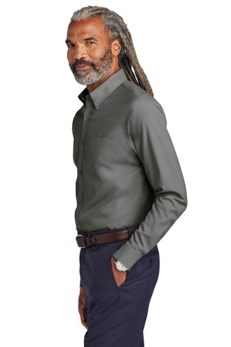 Brooks Brothers Wrinkle-Free Stretch Pinpoint Shirt BB18000 image thumbnail